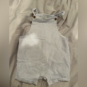 Janie and Jack Blue and White Striped One Piece